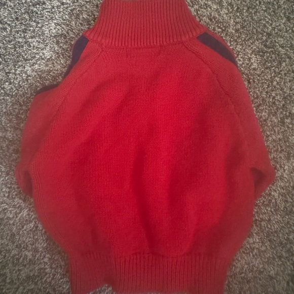 Polo by Ralph Lauren Red Quarter-Zip Sweater - Picture 3 of 3